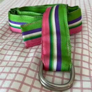 Eliza B Stripe Ribbon Belt Women’s Size Large
